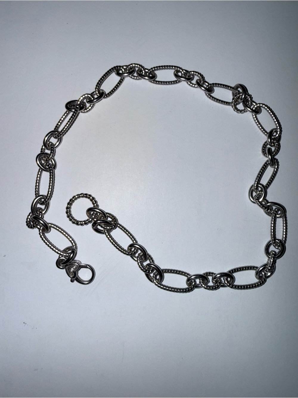 Judith Ripka Silver Link Chain Necklace